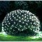 Instalatie craciun yoto, tip plasa, 1.5 m x 1.5 m, 120 led-uri, prelungitor 1.5 m, 8 jocuri de lumini, interconectabila, fir transparent, interior/ext