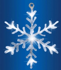Ornament fereastra acrilic LED fulg de zapada foto