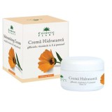 Crema Hidratanta Fata Cosmetic Plant, Galbenele, Vitamina A &amp; E, Pantenol, Protectie UV, 50ml
