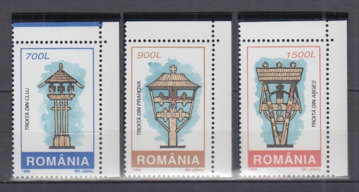 ROMANIA 1998 LP 1451 TROITE SERIE MNH