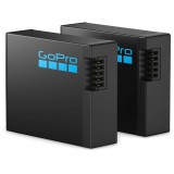 Kit 2x Acumulator reincarcabil Enduro pentru GoPro HERO 13, Litiu-Ion, 1900 mAh, Negru