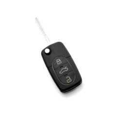 Carcasa cheie tip briceag pentru Audi cu 3+1 butoane, buton panica