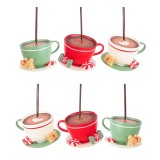 Set 6 ornamente brad Bistrot 10.8x9.3x6.5 cm