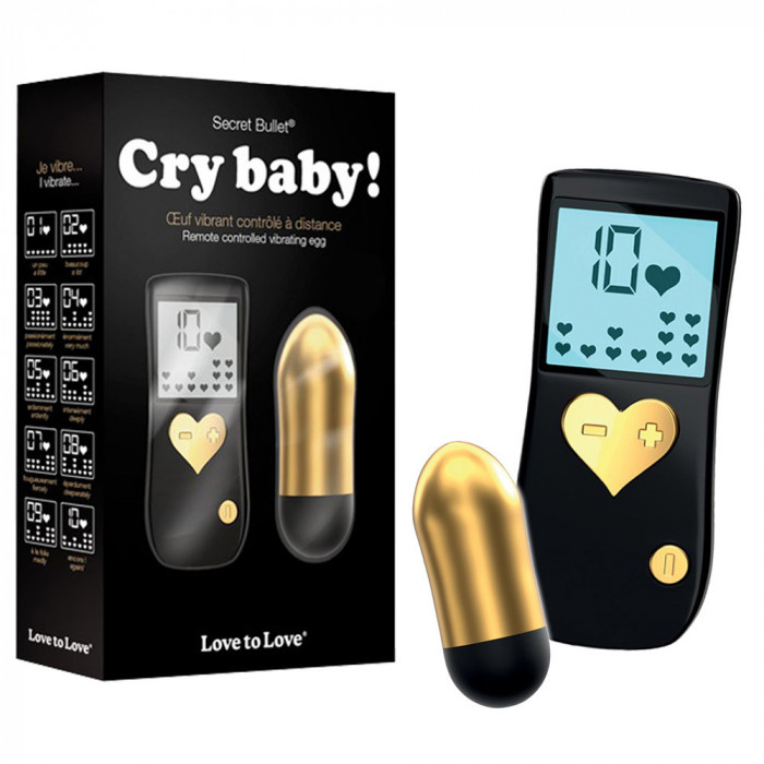 Oul de stimulare vaginală Cry Baby Gold