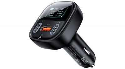 &amp;Icirc;ncărcător auto Acefast 101W 2x USB tip C / USB, PPS, Power Delivery, Quick Charge 4.0, AFC, FCP negru (B5) foto