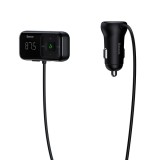 Modulator FM Bluetooth Baseus T-Typed, 2 x USB-A CCMT000201