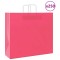 vidaXL Pungi de h&acirc;rtie 250 buc cu m&acirc;nere roz 54x15x49 cm 4101906
