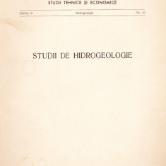 AS - STUDII DE HIDROGEOLOGIE, 1972