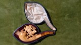 PIPA VANATOR - PORT TIGARET - SPUMA DE MARE MEERSCHAUM -PIESA DE COLECTIE - RARA