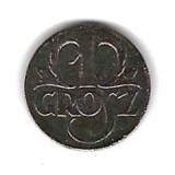 POLONIA 1 GROSZ 1923 , starea din scan