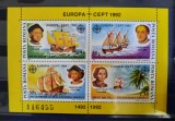 Timbre 1992 EUROPA - 500 de ani de la descoperirea Americii MNH, Nestampilat