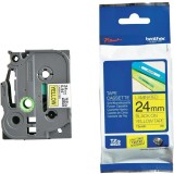 Brother TZE651 Tape 24mm Black/Yellow Ribbon Cartridge