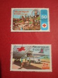 NICARAGUA, RED CROSS - SERIE COMPLETĂ ȘTAMPILATĂ