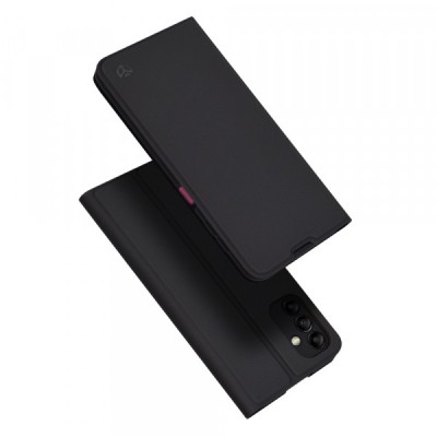 Husa pentru Samsung Galaxy A14 A145 / A14 5G A146, Techsuit, Magskin Book, Neagra foto