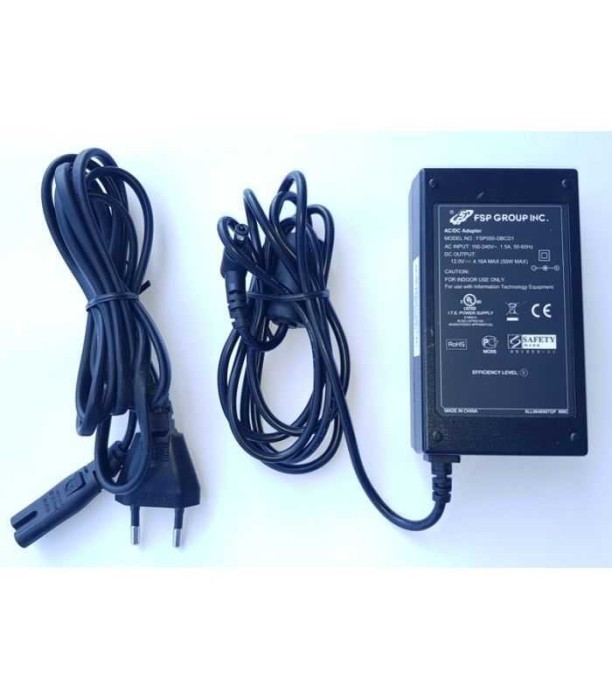 Alimentator AC/DC 100-240V - 12V 4.16A 50W cu conector 5.5x2.5 mm negru