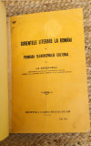 CURENTELE LITERARE LA ROMANI IN PERIOADA SLAVONISMULUI CULTURAL -BARBULESCU,1928