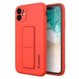 Husa pentru SAMSUNG Galaxy A51 - Silicon Kickstand (Rosu) Wozinsky