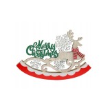 Ornament pentru craciun din lemn XMAX 22 x 15 x 2,2 cm-Tip Model 2