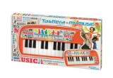Orga muzicala pentru copii cu 24 de taste si note muzicale RS Toys, include 24 melodii presetate, buton ON OFF