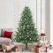 vidaXL Brad de Crăciun artificial pre-luminat cu set de bile Verde 3395362
