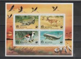 Kenya 1977 - Fauna WWF, animale, bloc neuzat