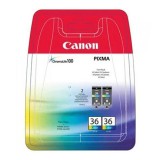 Canon original ink CLI-36 CL TWIN, 1511B025, color, 2*249str.