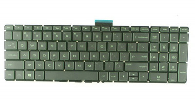 Tastatura HP 15-BC202NQ verde fara backlight varianta US greaca foto