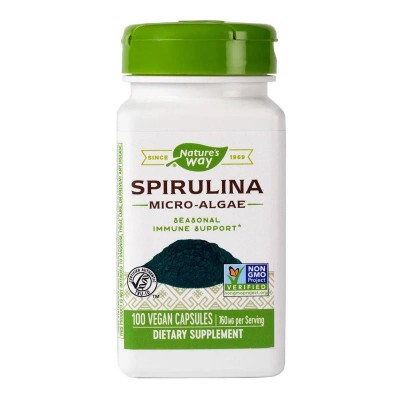 Spirulina Micro-Algae Nature&amp;#039;s Way Secom 100cps foto