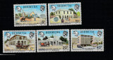 Bermuda 1977-Centenar U.P.U.,serie 5 valori,dantelate,MNH,Mi.339-343, Organizatii internationale, Nestampilat
