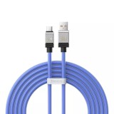 Cablu de date usb la tip-c incarcare super rapida pd100w, 2m baseus coolplay, blue