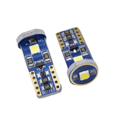 Set 2 x becuri auto LED, 5W, T10, SMD, alb foto