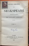 Oeuvres completes de Shakespeare - traducere in franceza de Benjamin Laroche - vol 2