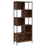 Biblioteca, stejar fumuriu, 72x28x172 cm, lemn prelucrat