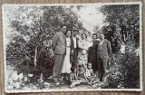 Fotografie de grup in gradina, Odorhei 1935// foto tip CP