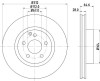 Disc frana PEUGEOT EXPERT caroserie (VF3A, VF3U, VF3X) (2007 - 2016) KRIEGER 0950004146