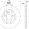 Disc frana PEUGEOT EXPERT caroserie (VF3A, VF3U, VF3X) (2007 - 2016) KRIEGER 0950004146