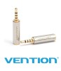 Adaptor Jack 2.5 mm 4 pin tata - Jack 3.5 mm 4 pini mama metal aurit, Vention