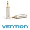 Adaptor Jack 2.5 mm 4 pin tata - Jack 3.5 mm 4 pini mama metal aurit