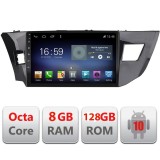 Navigatie Toyota Corolla 2013-2017 Android 10 Octa Core, 8GB RAM, 128GB, 4G