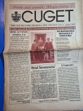 ziarul cuget aprilie 1992 - regele mihai