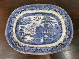 Platou ceramica / portelan motive asiatice - marcaj englezesc anii 1850