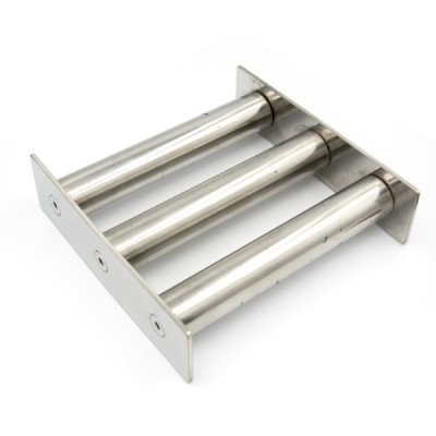 Grilă magnetică pătrată 150 x 150 x 25 mm cu 3 tuburi foto