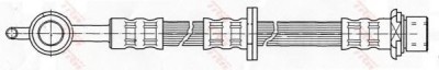 Conducta / cablu frana TOYOTA YARIS (P1) (1999 - 2005) TRW PHD501 foto