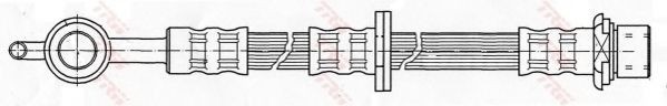 Conducta / cablu frana TOYOTA YARIS (P1) (1999 - 2005) TRW PHD501