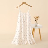 Camasa de noapte "Soft Berry" din bumbac, PJ032, Alb