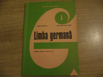 K. Gundisch, A. M. Vladoianu - Limba germana. Manual pentru clasa a VI-a foto