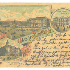 1858 - ARAD, Litho, Romania - old postcard - used - 1899