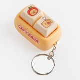 Breloc Anti-Stres Capibara cu 2 Taste Tastatură, CMCLASS
