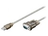 Convertor USB la RS232 cu mufă D-Sub 9 pini, 1.5m