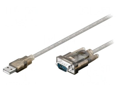 Convertor USB la RS232 cu mufă D-Sub 9 pini, 1.5m foto
